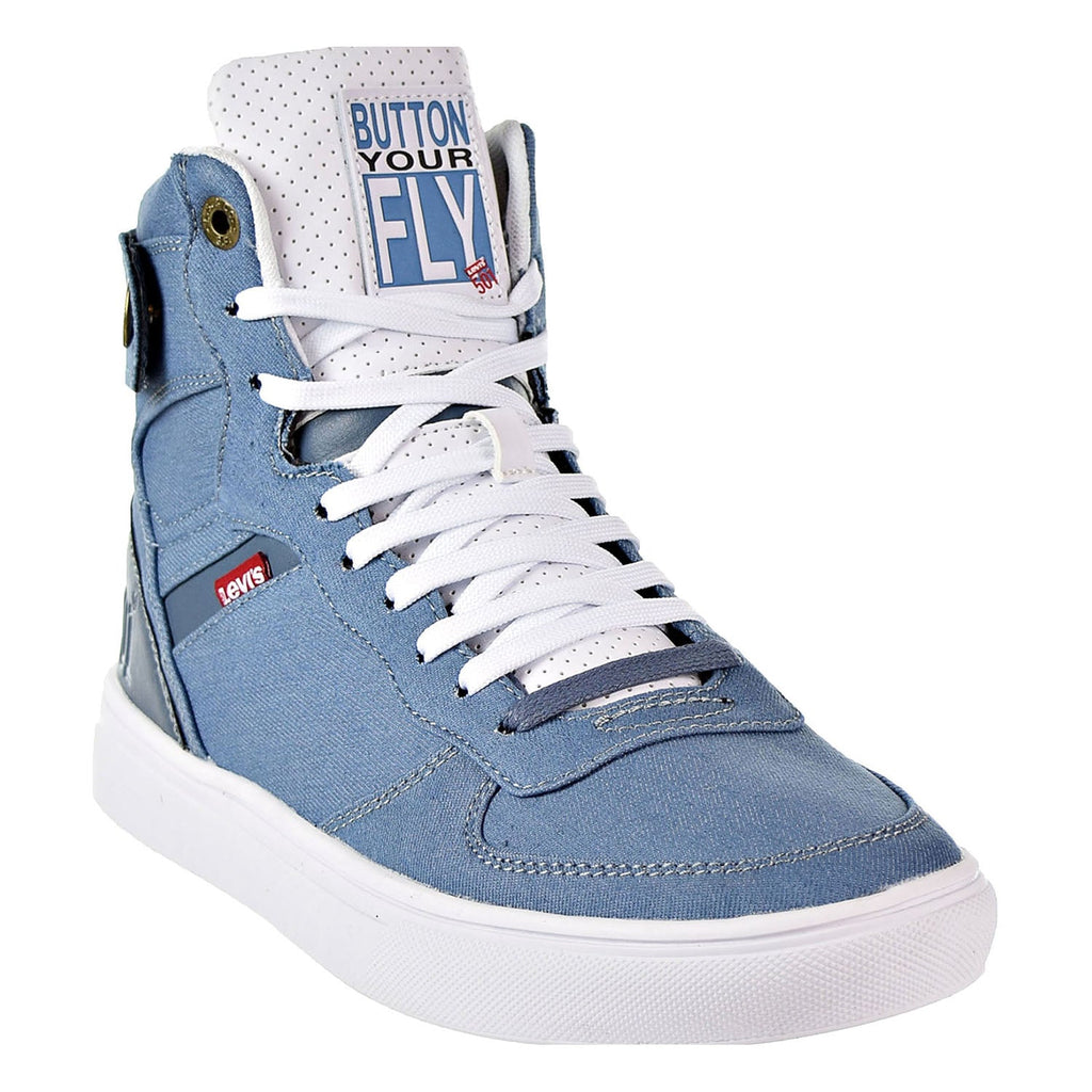 Levi's Jeffrey Hi 501 BYF Men's Fashion Shoes Blue/White – Sports Plaza NY
