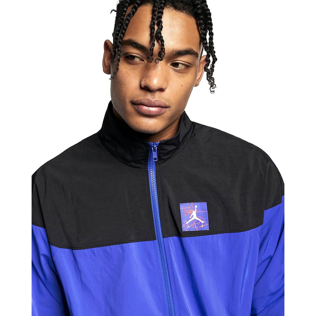 black and blue jordan jacket