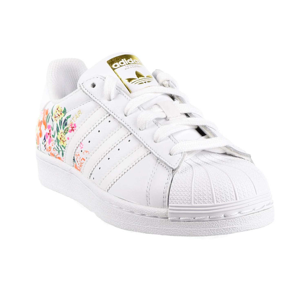 Adidas Superstar Womens Shoes Floral Footwear White/Gold Metallic – Sports  Plaza NY