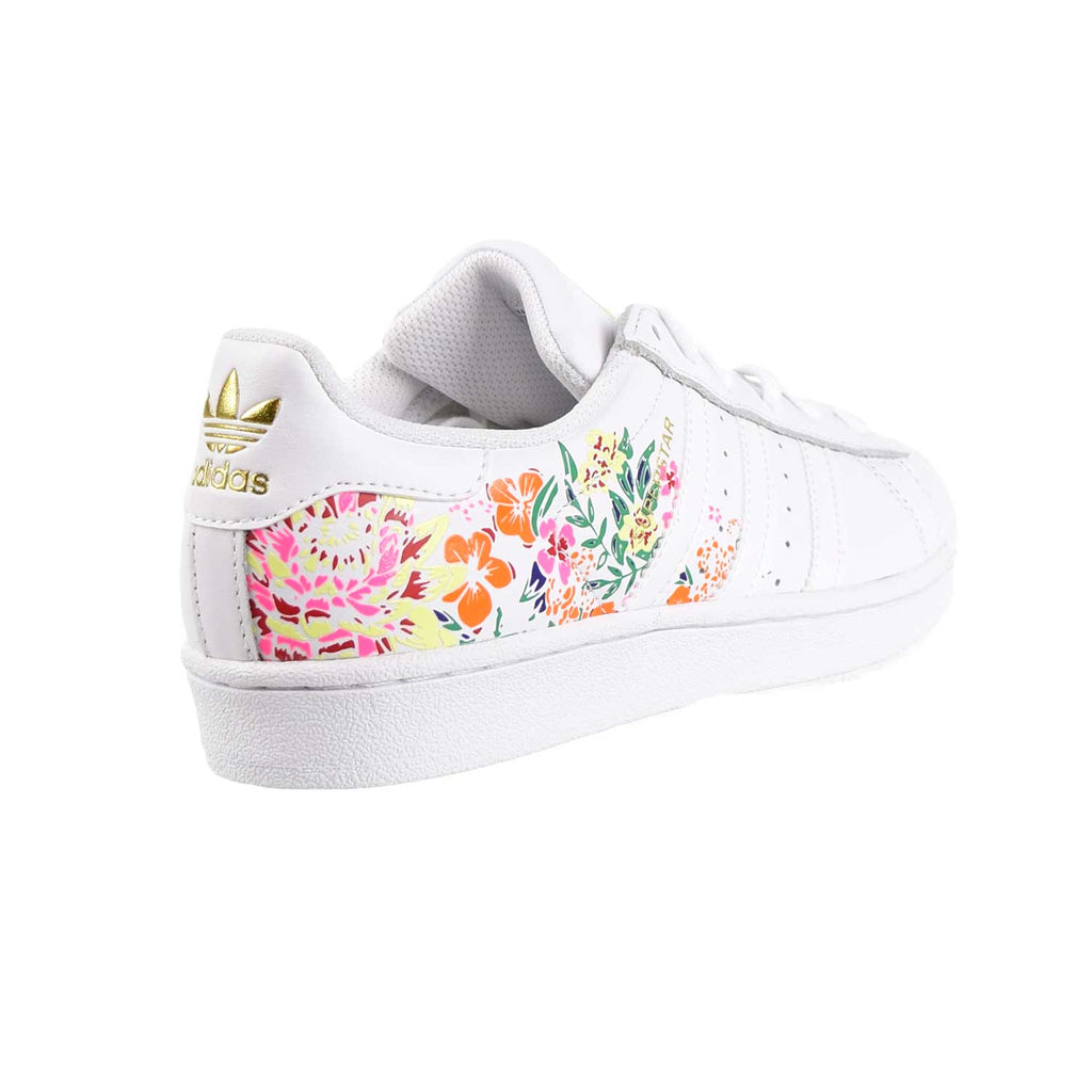 Adidas Superstar Womens Shoes Floral Footwear White/Gold Metallic – Sports Plaza