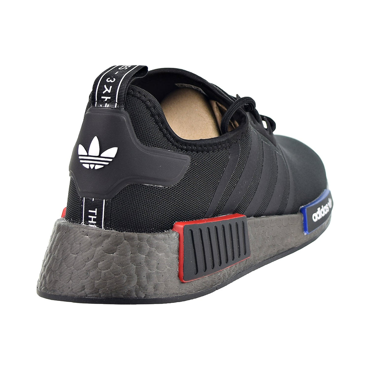 Adidas NMD_R1 Men's Shoes Core Black/Red/Blue/Grey Five – Plaza NY