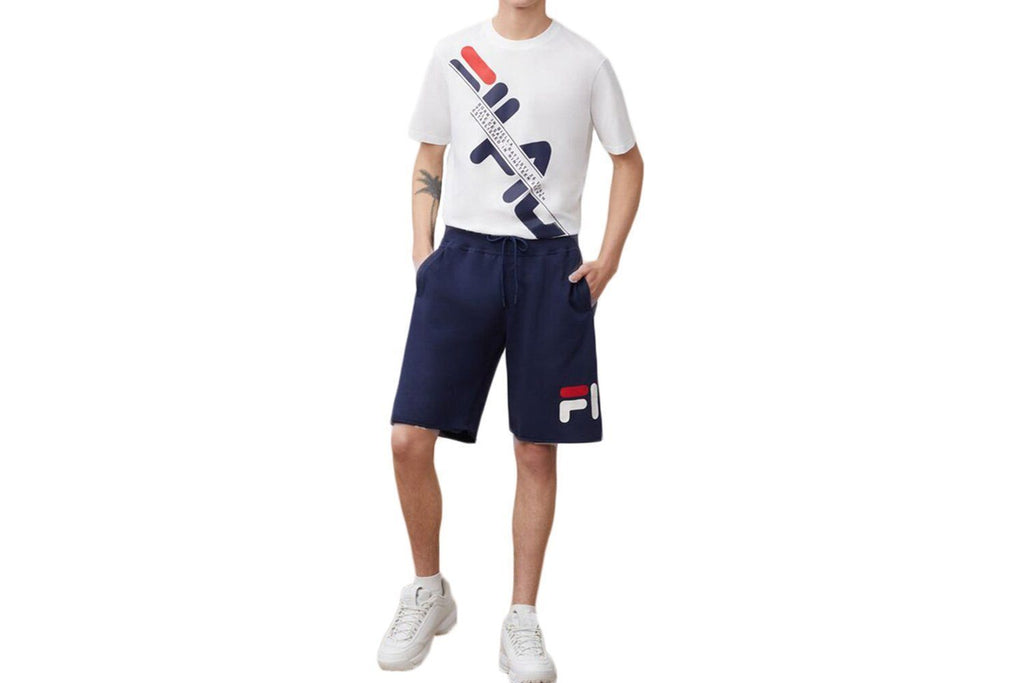 mens white fila shorts