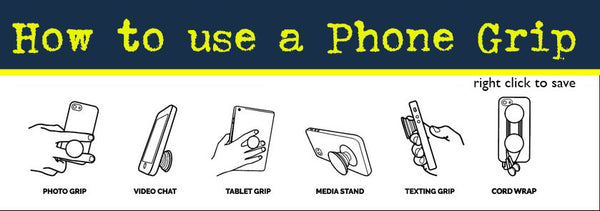 how to use a popsocket or pop phone grip