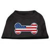 Bone Shaped American Flag Dog Shirt.