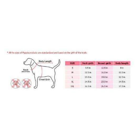 Puppia Size Chart