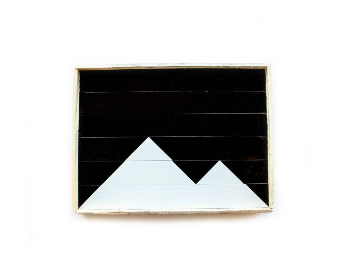 Serving Tray - Black and White Mountains