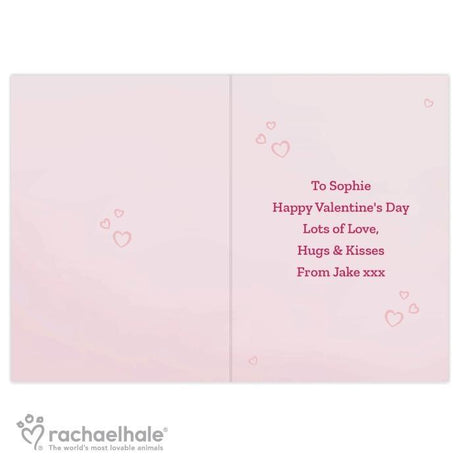 Personalised Rachael Hale 'i Love You Pig Time' Card – Personally Presented