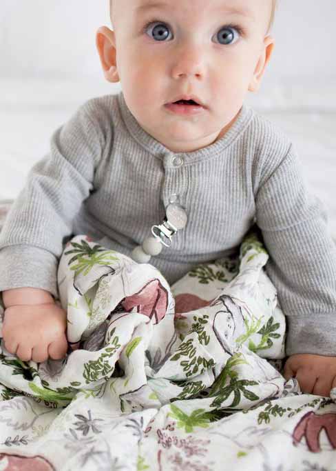 LUXE MUSLIN SWADDLE - SLOTH