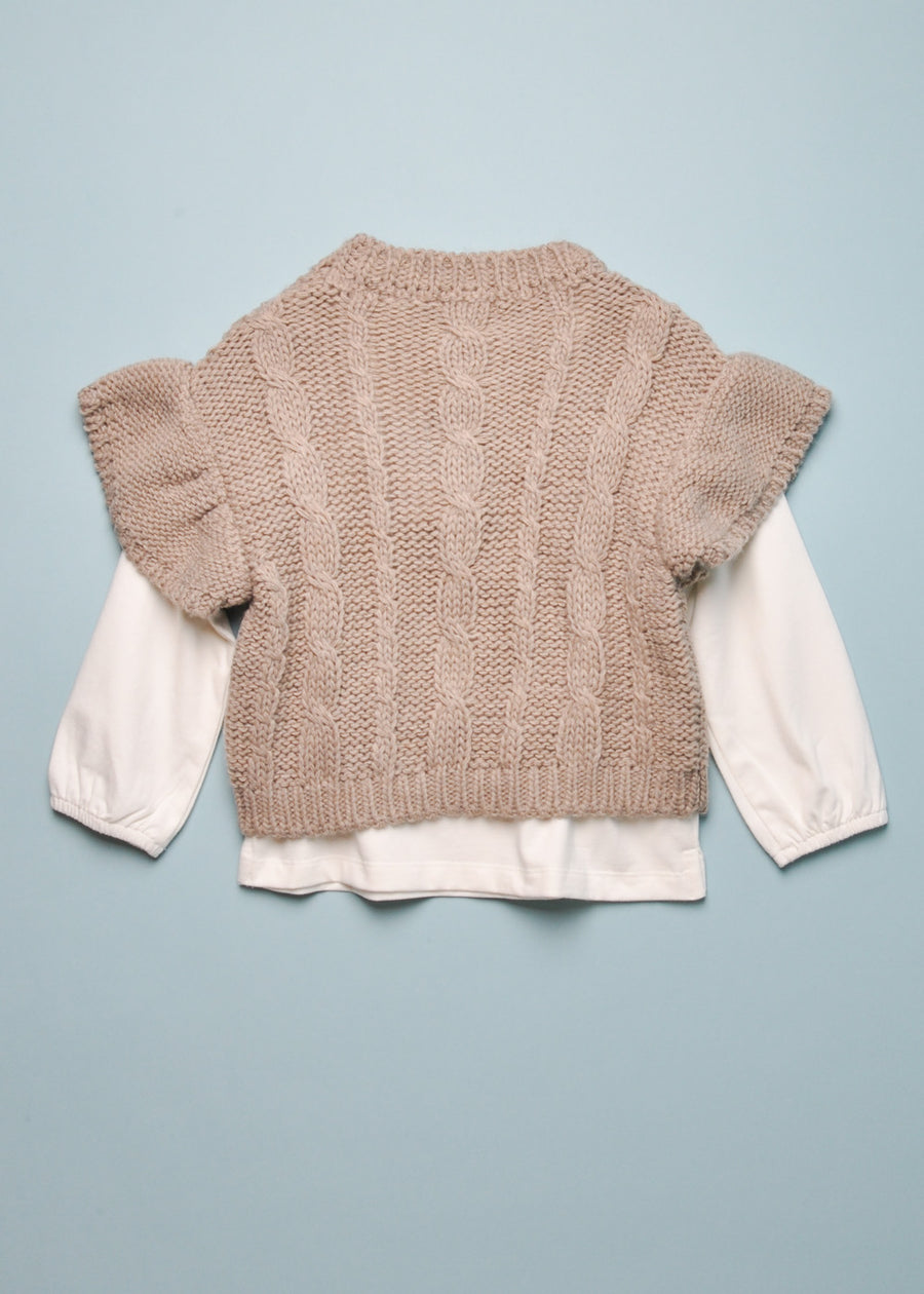 KNIT SWEATER & TEE SET – eggy