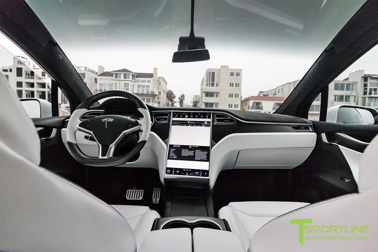 Pearl White Tesla Model X White Interior Tsportline Com