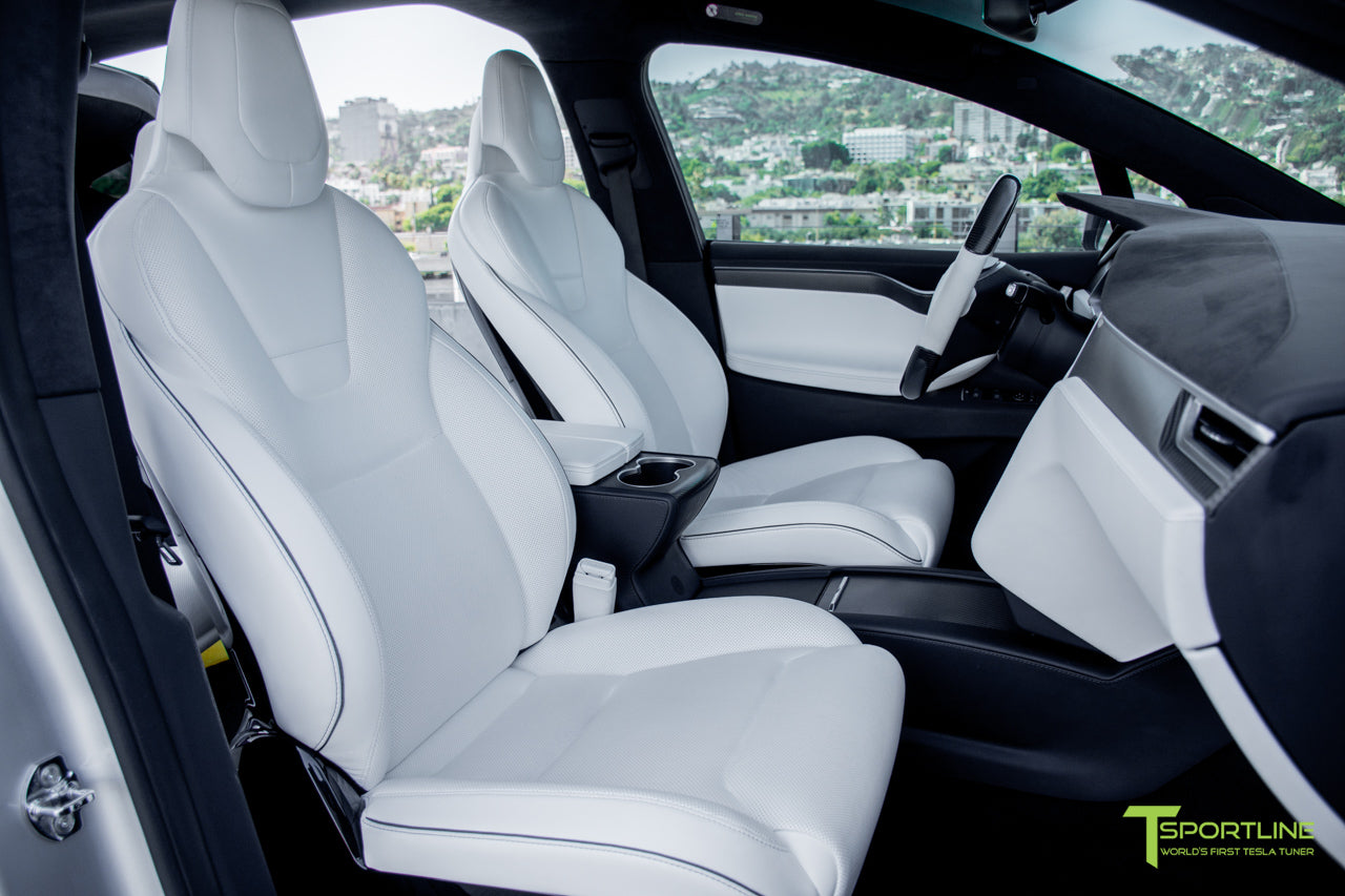 Silver Model X - White Interior - T Sportline - Tesla ...