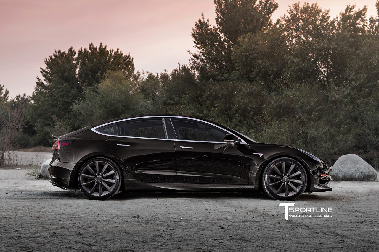 Tesla Model 3 Carbon Fiber Sport Kit Concept Tsportline