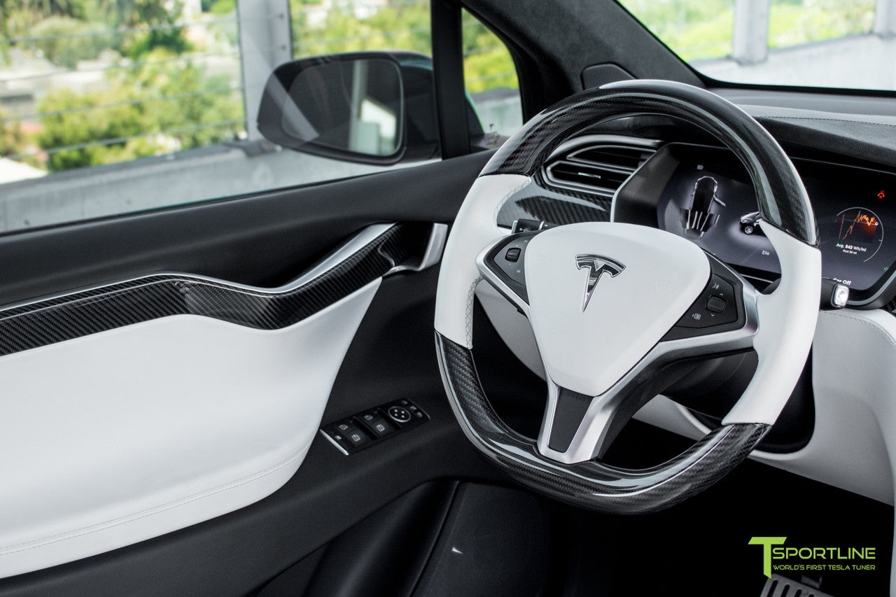 View Tesla Model 3 White Interior White Exterior Background