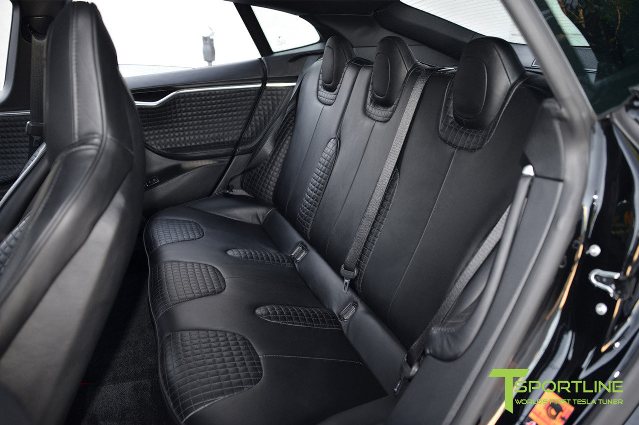 Black Tesla Model S 10 Custom Ferrari Black Interior