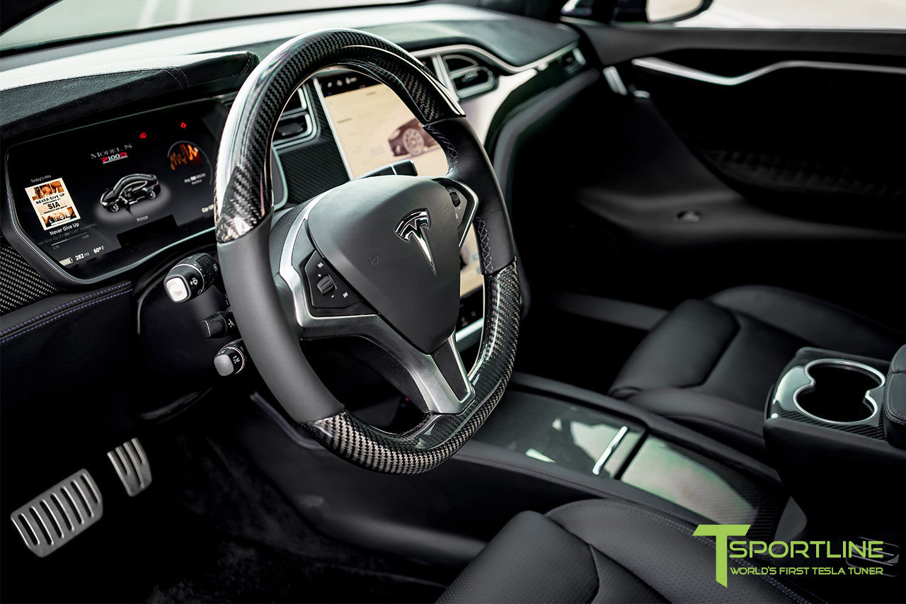 Black Tesla Model S 2 0 Custom Ferrari Black Interior