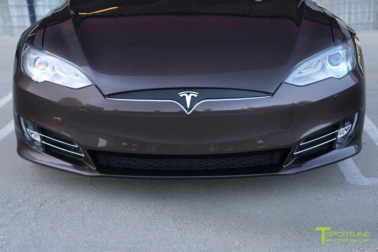 Model S Front Bumper Refresh Tagged Color Brown