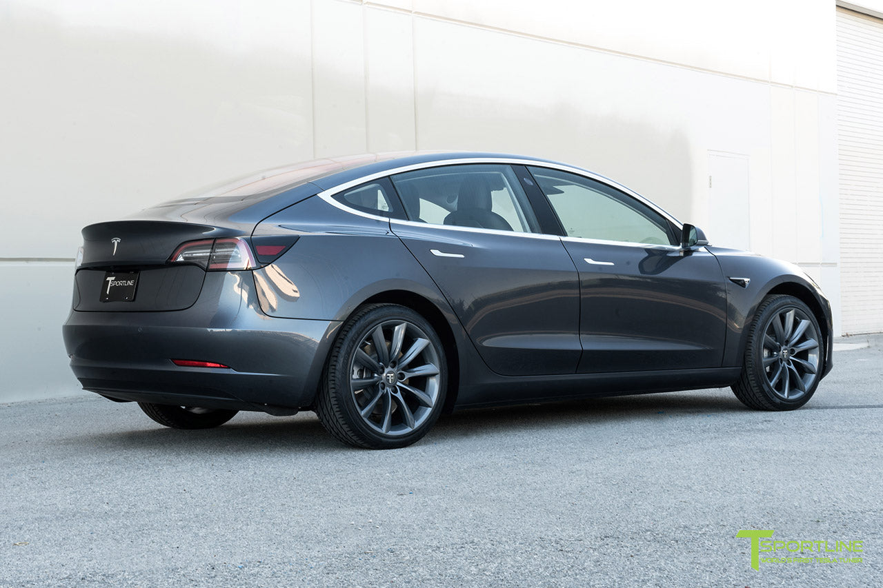 midnight silver metallic tesla model 3 with metallic gray grey 19 inch t sportline tesla model s 3 x y accessories midnight silver metallic tesla model 3