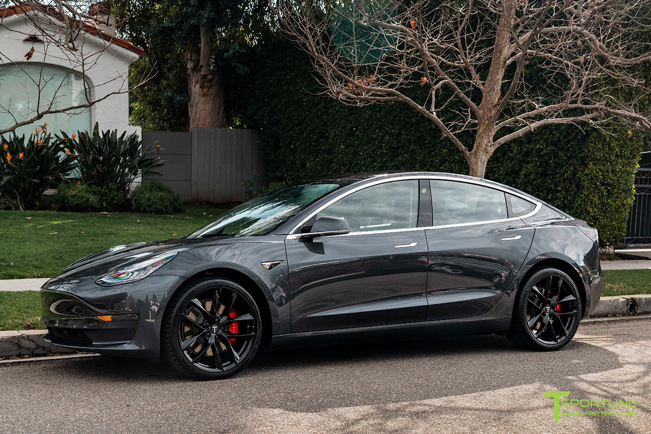 Tesla Model 3 with 20" TSS Flow Tesla Wheels by T Sportline