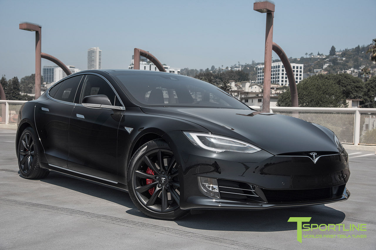 Model S 2 0 With 19 Tst ged Color Matte Black Onyx Black T Sportline Tesla Model S 3 X Y Accessories