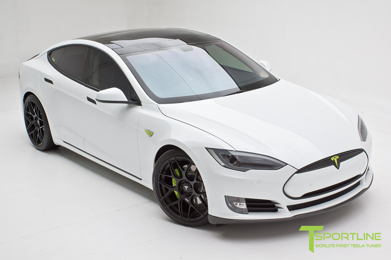 Pearl White Tesla Model S 1 0 Black Interior T Sportline Tesla Model S 3 X Y Accessories