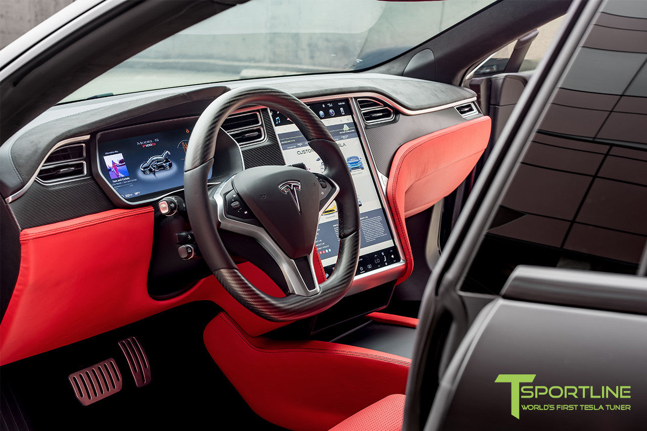 Custom Ferrari Rosso Model S 20 Interior Matte Carbon