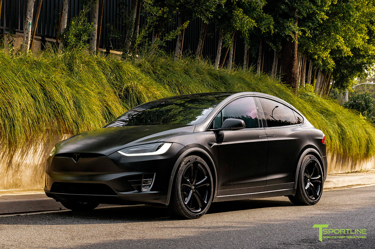 Satin Black Tesla Model X Black Interior Tsportlinecom