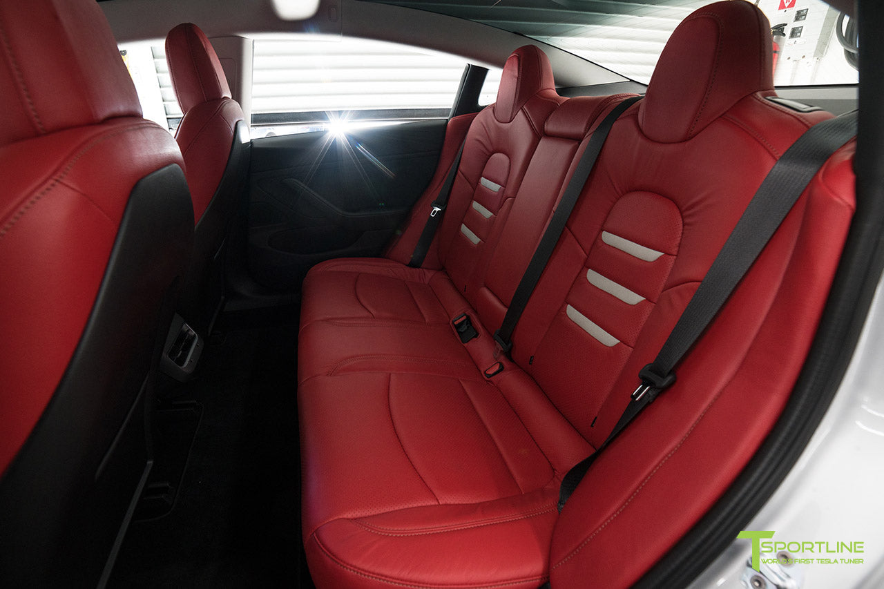 Tesla Model 3 Seat Upgrade Interior Kit In Perforated