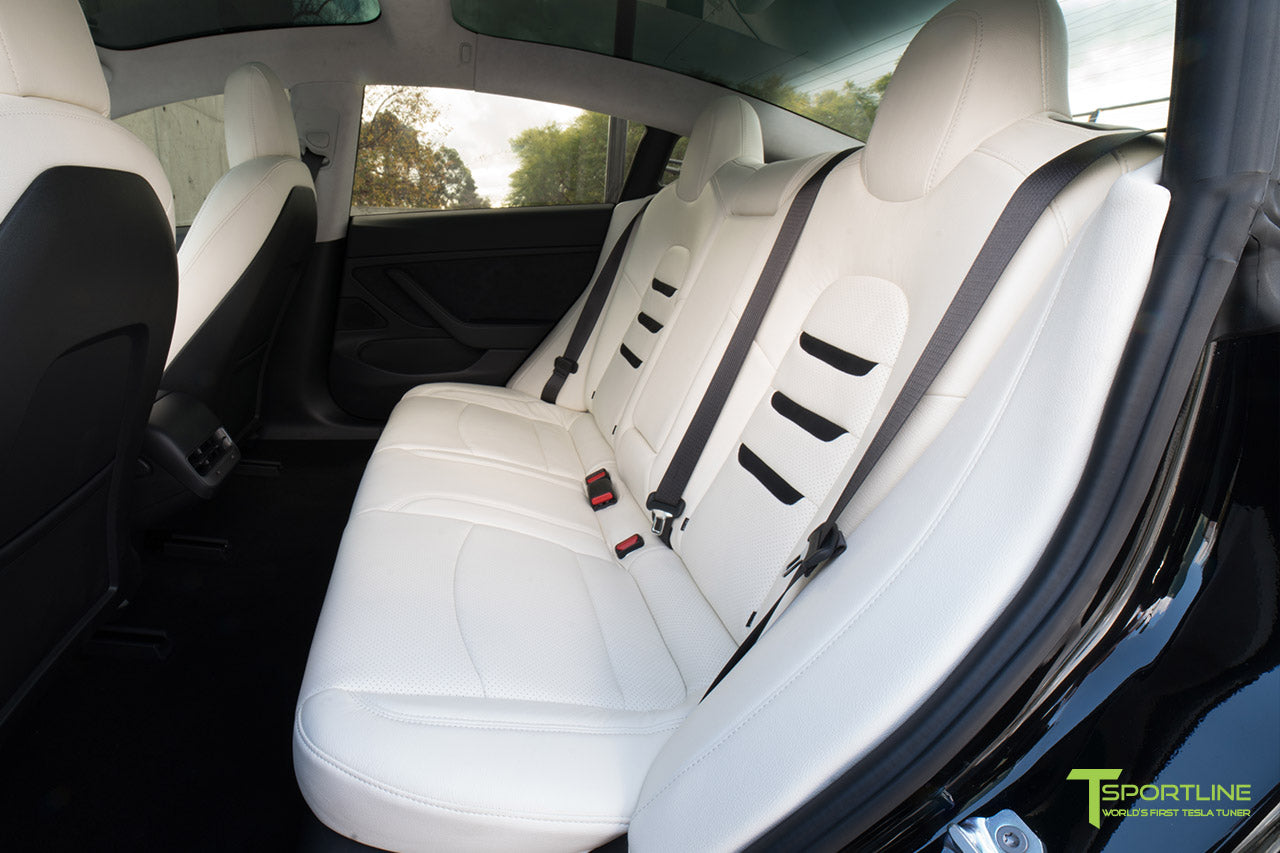 tesla model 3 seat upgrade interior kit in perforated insignia design t sportline tesla model s 3 x y accessories tesla model 3 seat upgrade interior kit