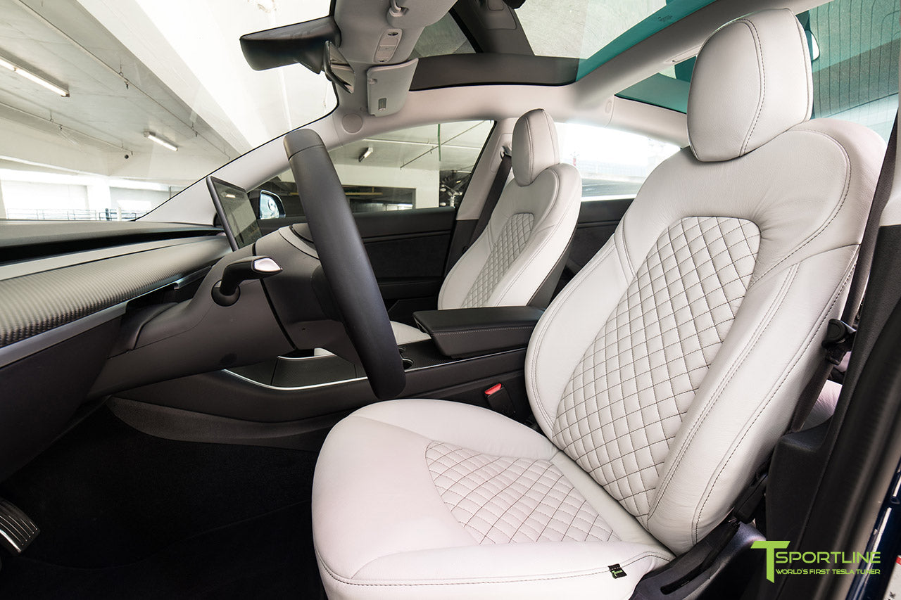 Tesla Model 3 Seat Upgrade Interior Kit In Signature Diamond