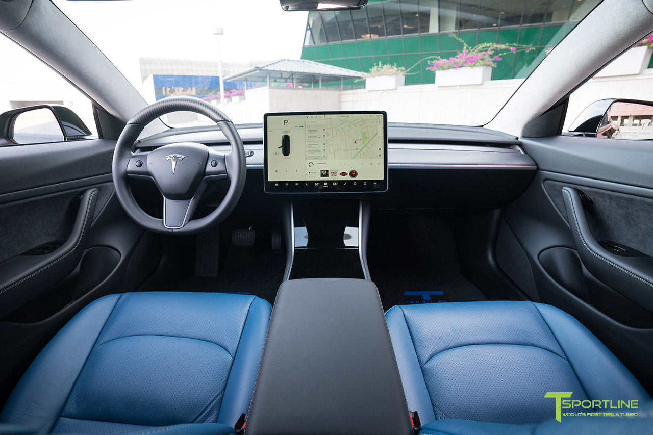 Tesla Model 3 Carbon Fiber Interior Accessories Tsportline