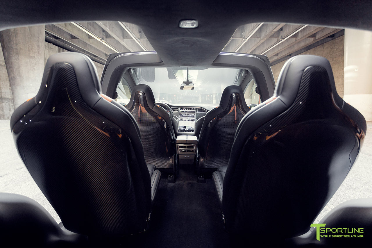 Custom Ferrari Black Lamborghini Orange Model X Interior