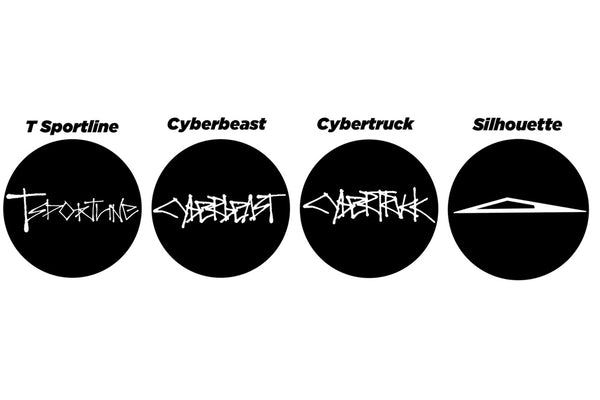 Cybertruck and Cyberbeast Centercap Logo Decals