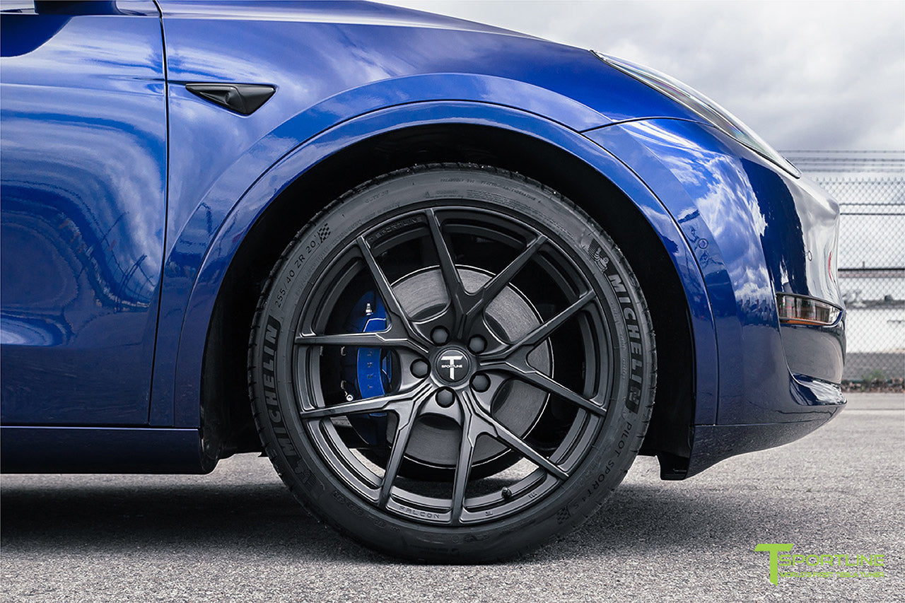 Checkmate: Deep Blue Metallic Model Y Performance