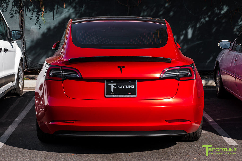 Tesla Model 3 Carbon Fiber Trunk Wing Installation Template