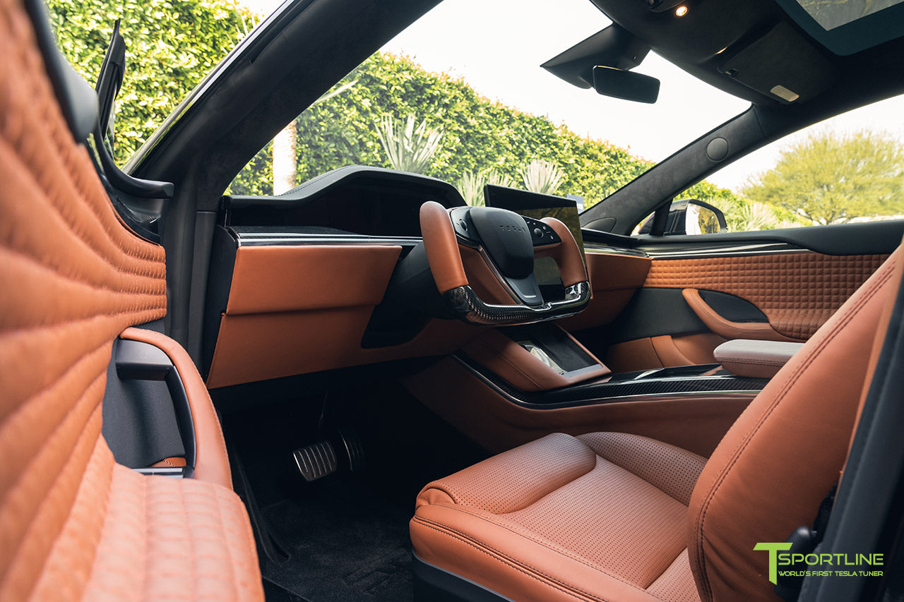 Bentley Saddle Tesla Model S Custom Interior