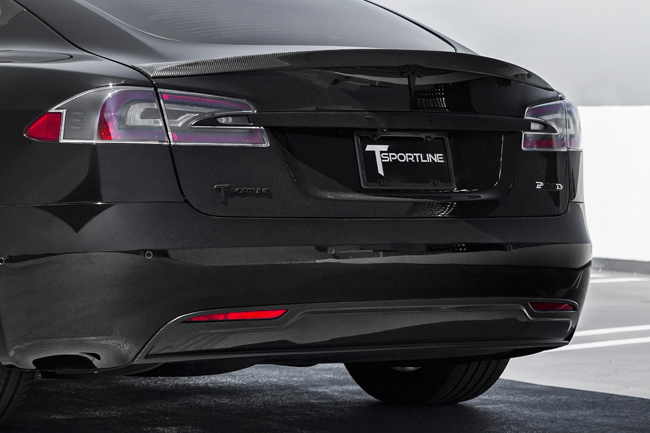 Tesla Model S 20 Carbon Fiber Rear Diffuser Tsportline