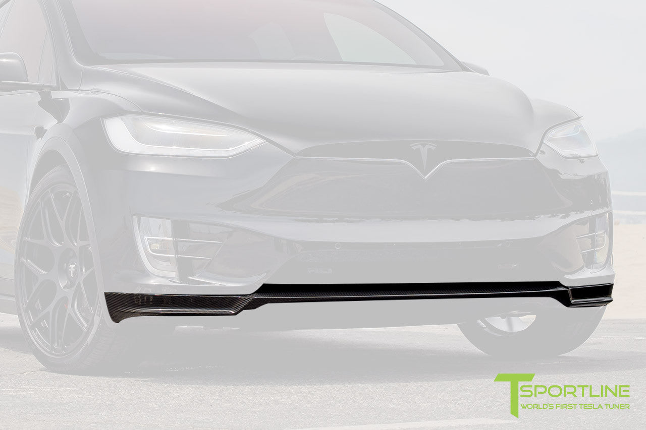 Tesla Model X Carbon Fiber Front Apron Tsportlinecom