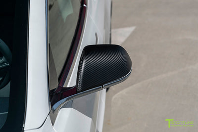Tesla Model 3 Carbon Fiber Side Mirror Caps (Set of 2) - T Sportline ...