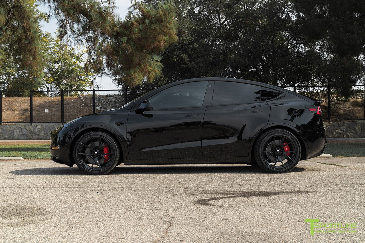 Model y shop black rims