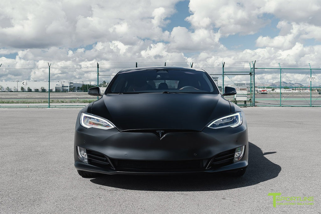 Tesla Model S XPEL Stealth Wrap + Black Pearl Trims