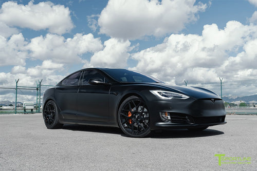 Black Tesla Model S Plaid goes Stealth with Xpel Stealth Paint Protection  Film Wrap by T Sportline 