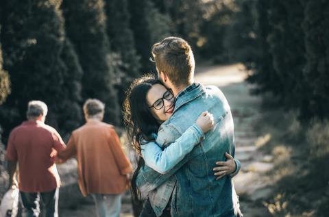 friends hugging