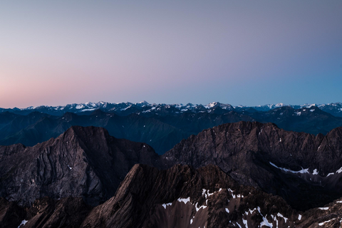Snow capped mountains