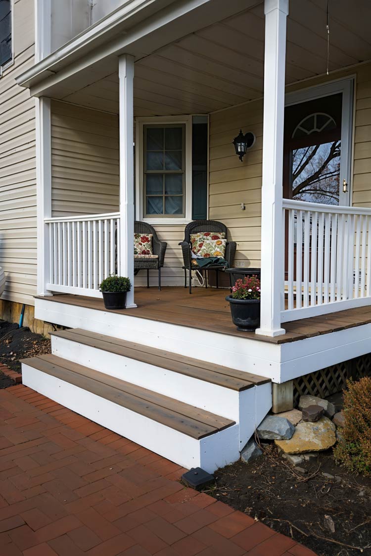 patio porch deck in traditional house