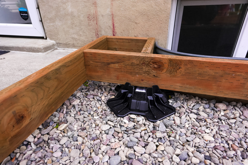 tuffblock lumber joist deck frame patio frame crusher dust