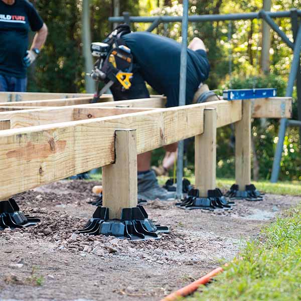 Deck Block, Takes 4 x 4 Post - Concrete Blocks - The Home