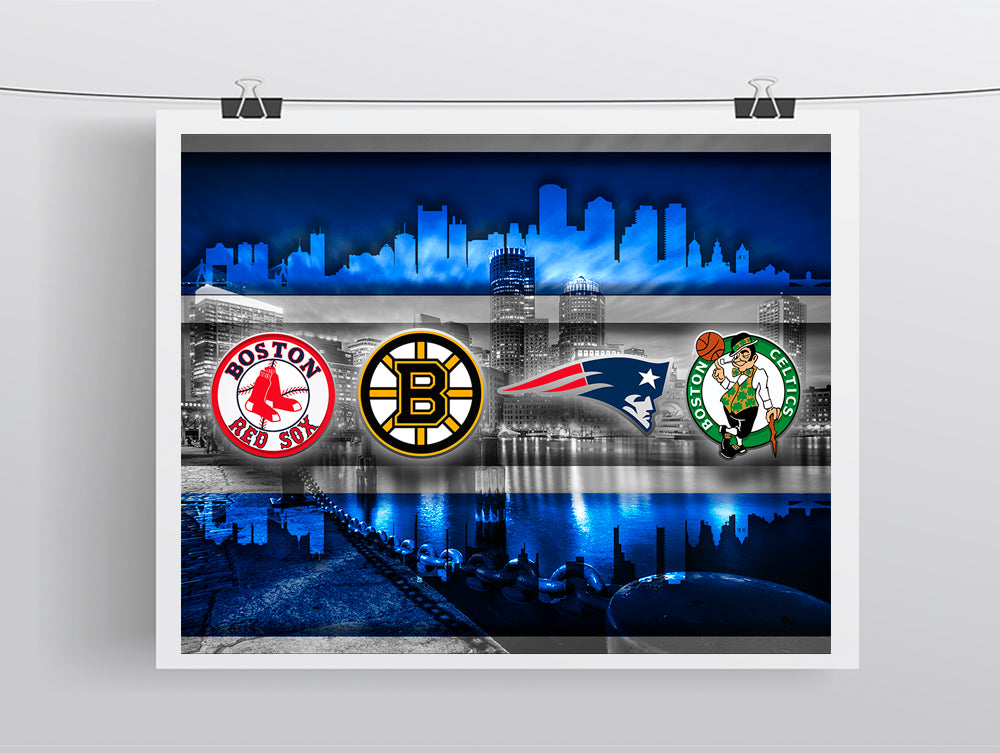 Wisconsin Sports Poster, Green Bay Packers, Brewers, Bucks Artwork, Mi –  McQDesign