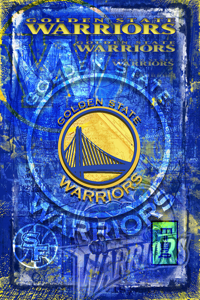 Golden State Warriors Poster, Warriors Basketball Gift, Steph Curry Ar ...