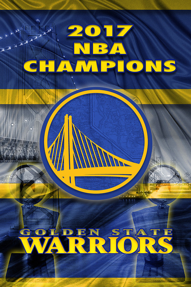 Golden State Warriors 17 Championship Poster Gsw Warriors Print W Mcqdesign