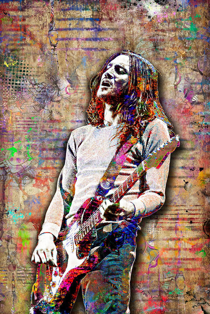 John Red Hot Chili Peppers Poster, RedHot Gif McQDesign